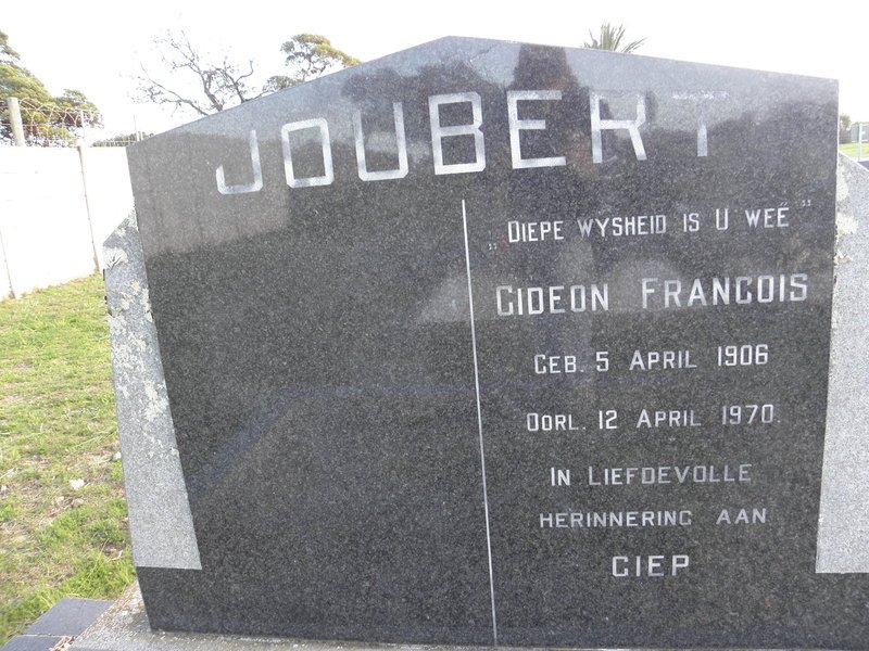 JOUBERT Gideon Francois 1906-1970