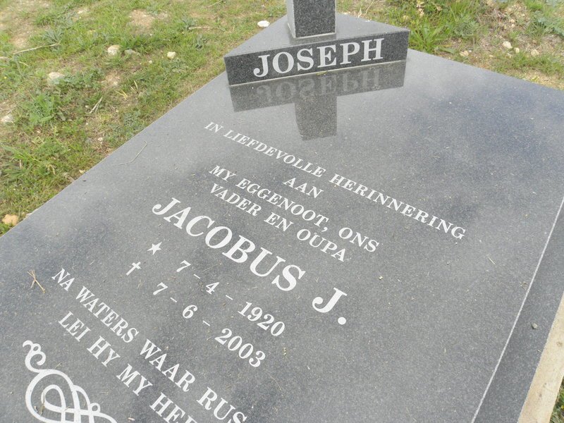 JOSEPH Jacobus J. 1920-2003
