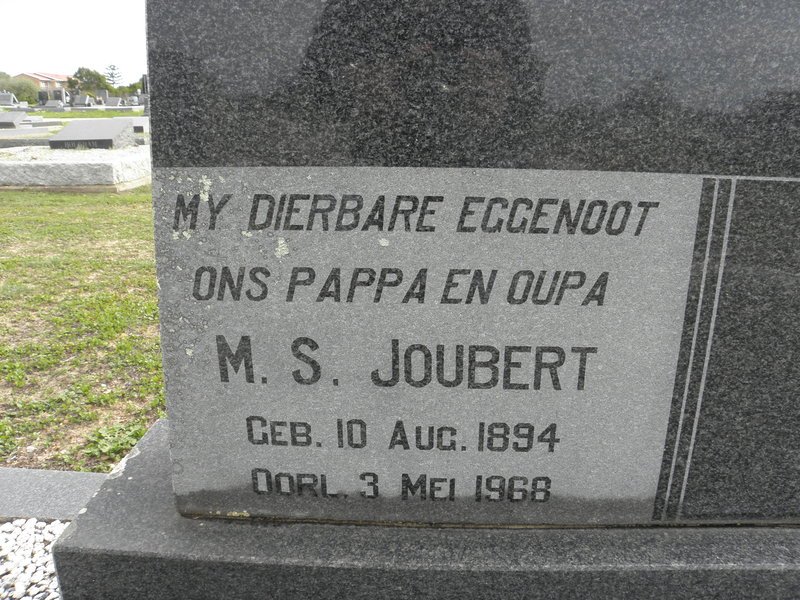 JOUBERT M.S. 1894-1968