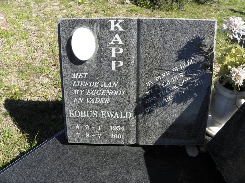 KAPP Kobus Ewald 1954-2001