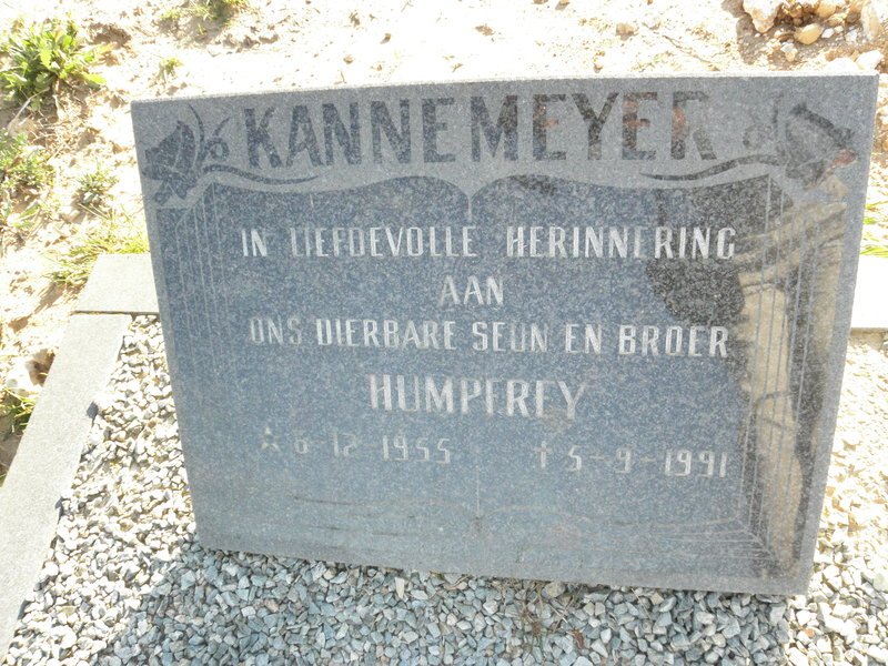 KANNEMEYER Humpfrey 1955-1991