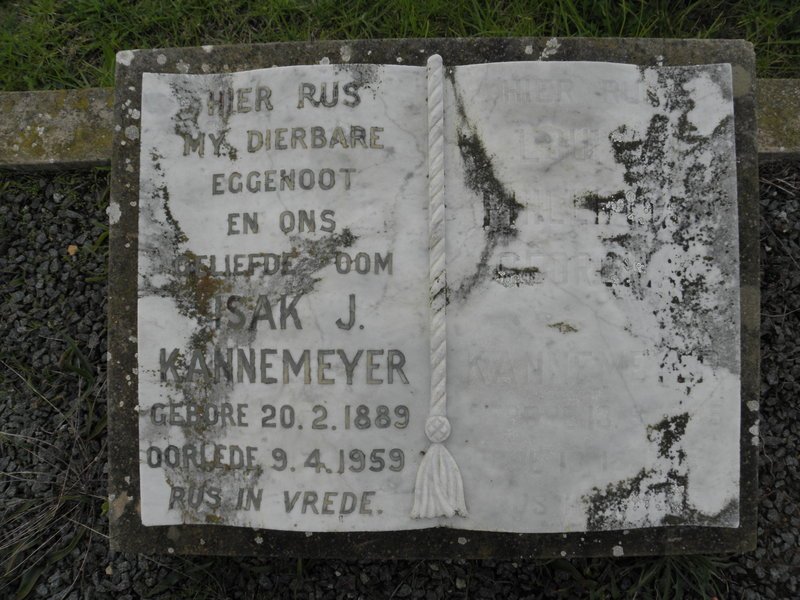 KANNEMEYER Isak J. 1889-1959 &amp; ?
