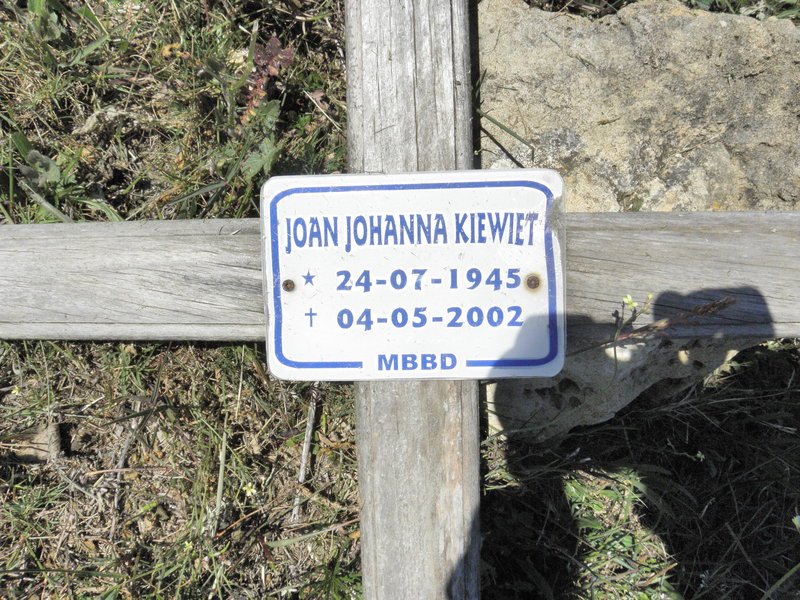 KIEWIET Joan Johanna 1945-2002