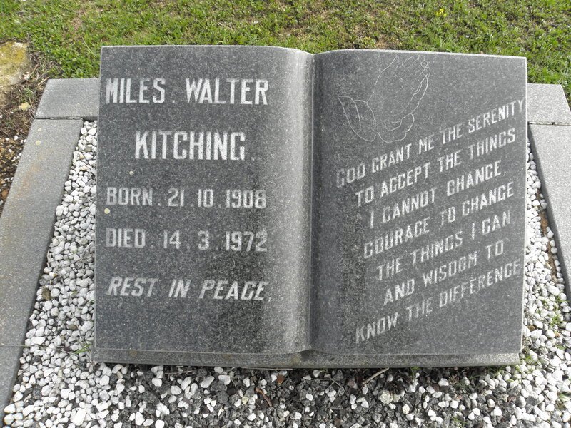 KITCHING Miles Walter 1908-1972
