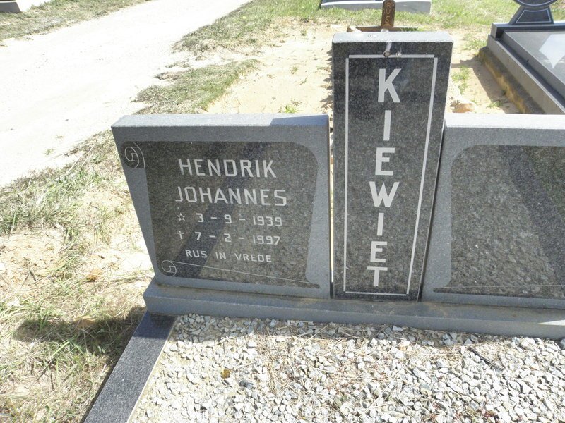 KIEWIET Hendrik Johannes 1939-1997