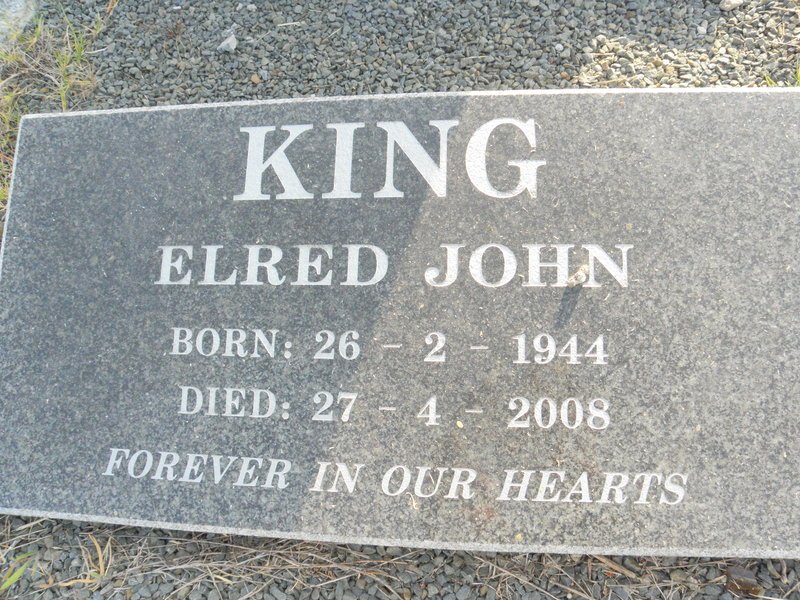 KING Elfred John 1944-2008