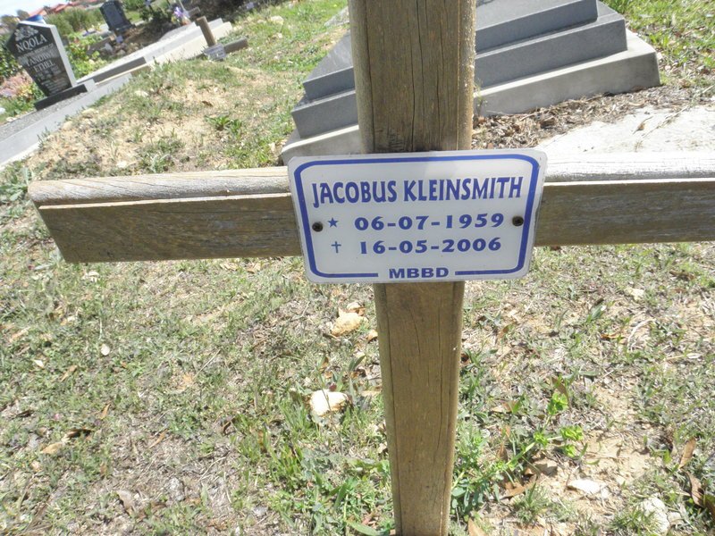 KLEINSMITH Jacobus 1959-2006