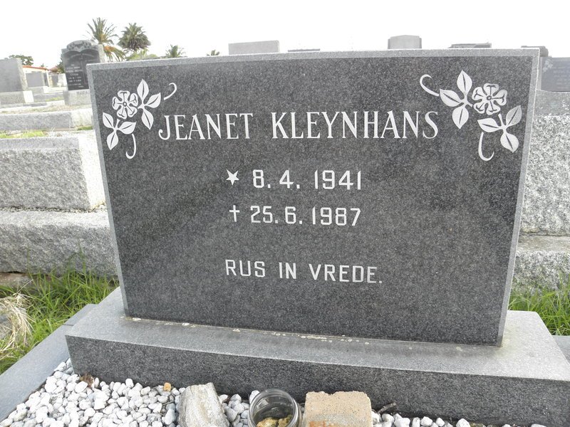 KLEYNHANS Jeanet 1941-1987