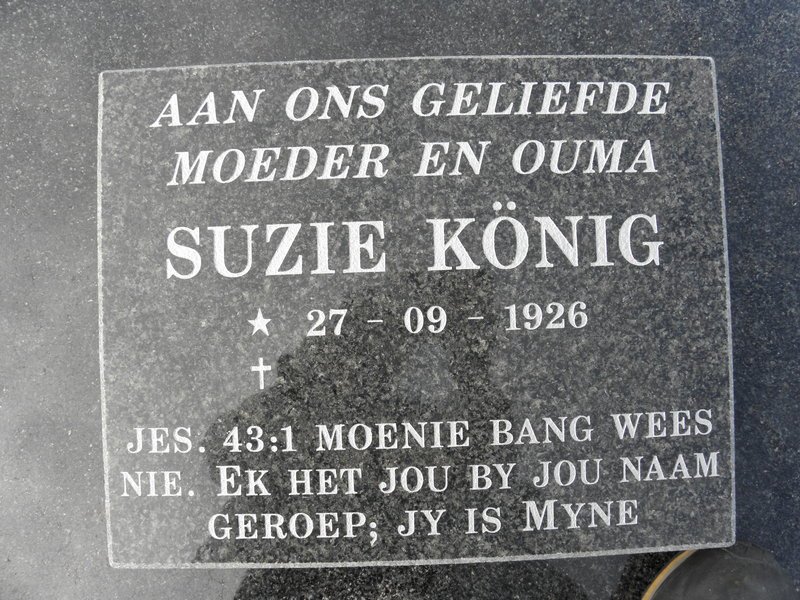 KÖNIG Suzie 1926-