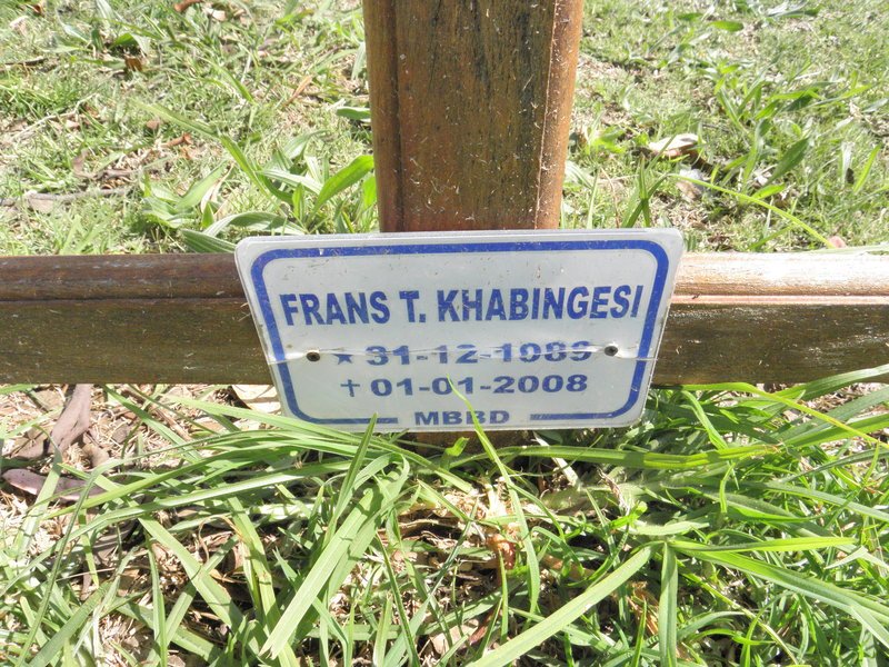 KHABINGESI Frans T. 19?9-2008