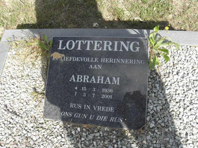 LOTTERING Abraham 1936-2001