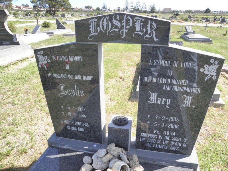 LOSPER Leslie 1937-1994 &amp; Mary M. 1935-2006