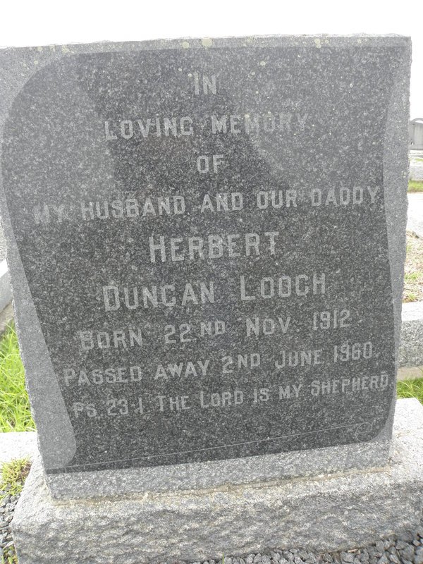 LOOCH Herbert Duncan 1912-1960