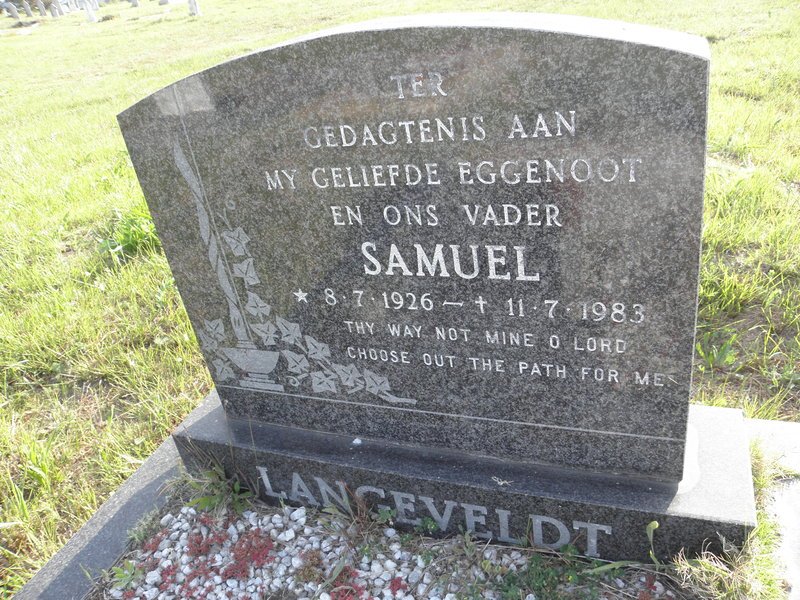 LANGEVELDT Samuel 1926-1983