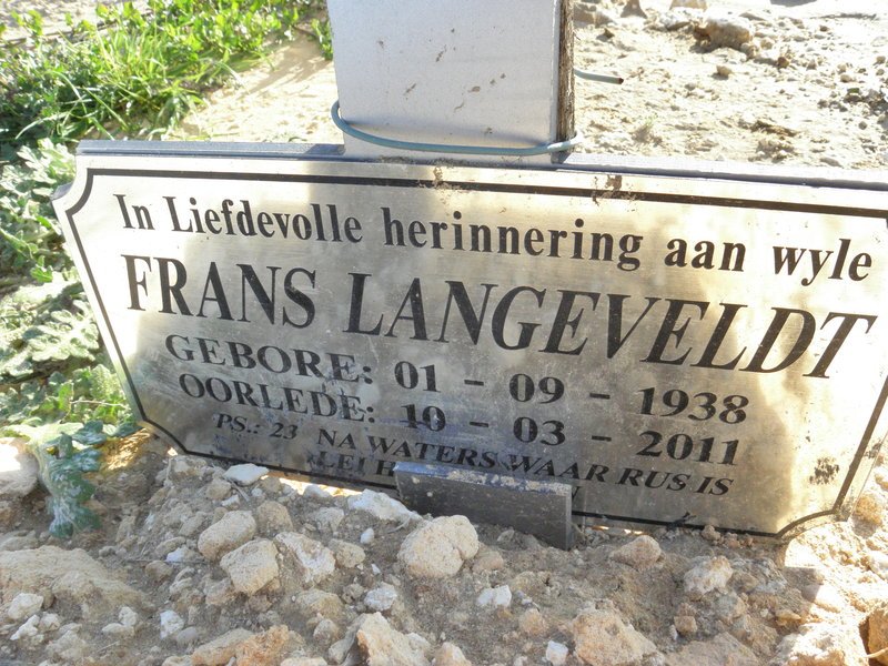 LANGEVELDT Frans 1938-2011