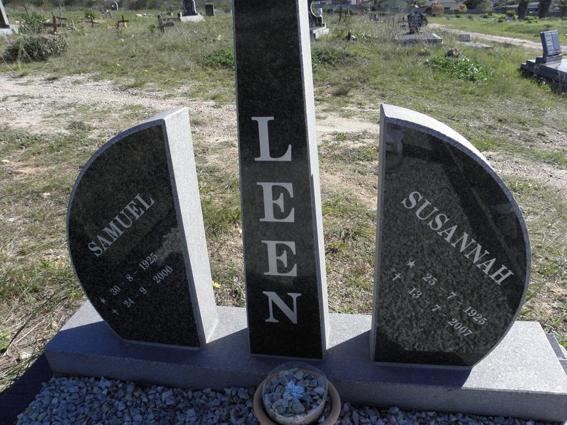 LEEN Samuel 1925-2000 &amp; Susannah 1925-2007