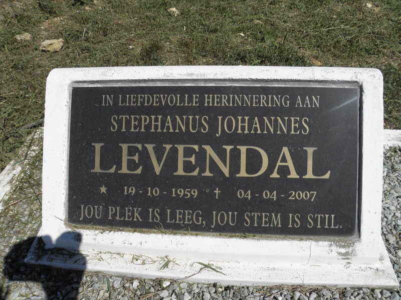 LEVENDAL Stephanus Johannes 1959-2007
