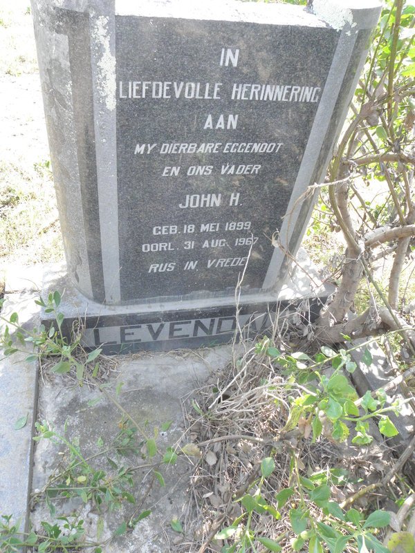 LEVENDAL John H. 1899-1967