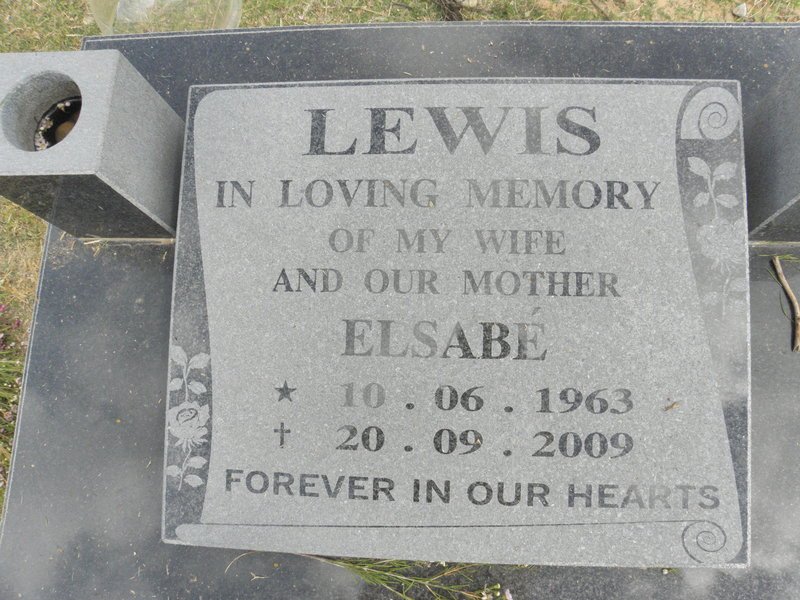LEWIS Elsabé 1963-2009