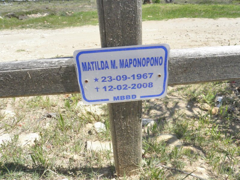 MAPONOPONO Matilda M. 1967-2008