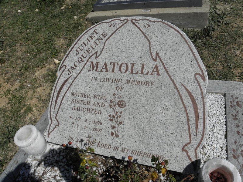 MATOLLA Juliet Jacqueline 1978-2007