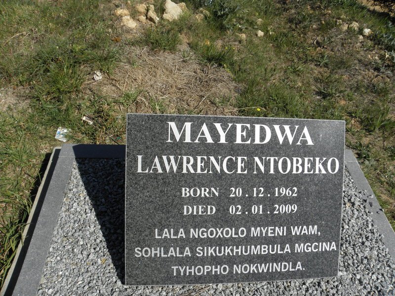 MAYEDWA Lawrence Ntobeko 1962-2009