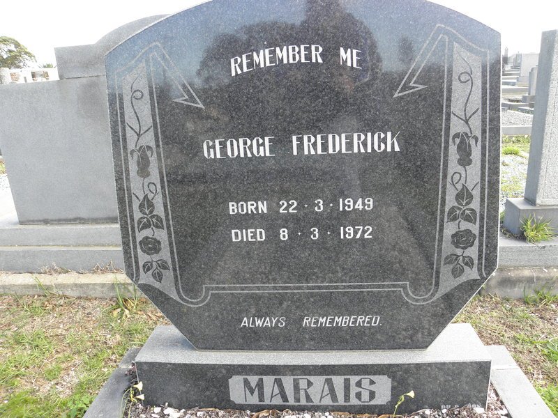 MARAIS George Frederick 1949-1972