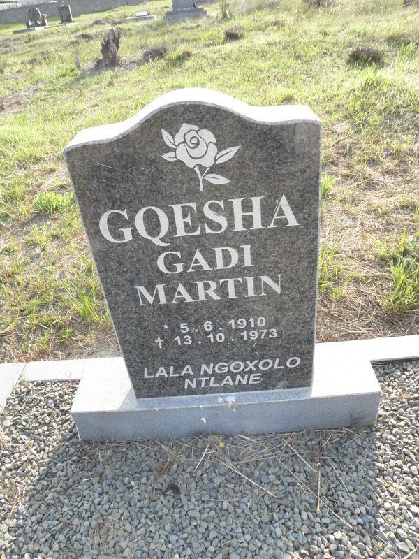 MARTIN Gqesha Gadi 1910-1973