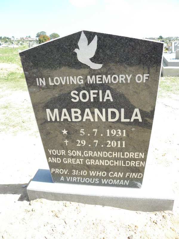 MABANDLA Sofia 1931-2011
