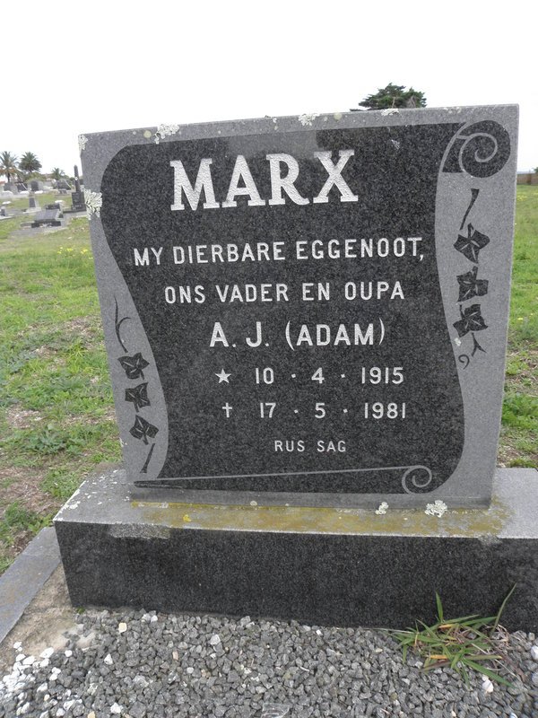 MARX A.J. 1915-1981