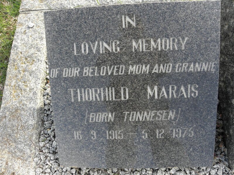 MARAIS Thorhild nee TONNESEN 1915-1975