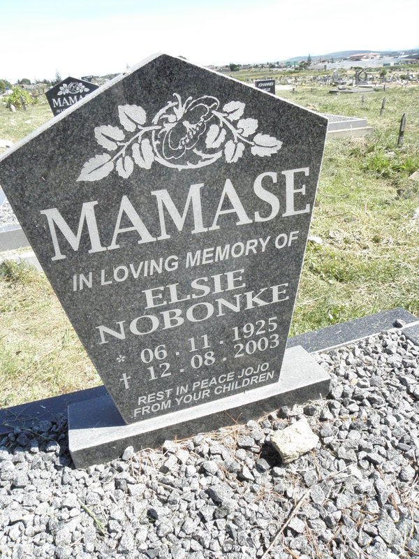 MAMASE Elsie Nobonke 1925-2003
