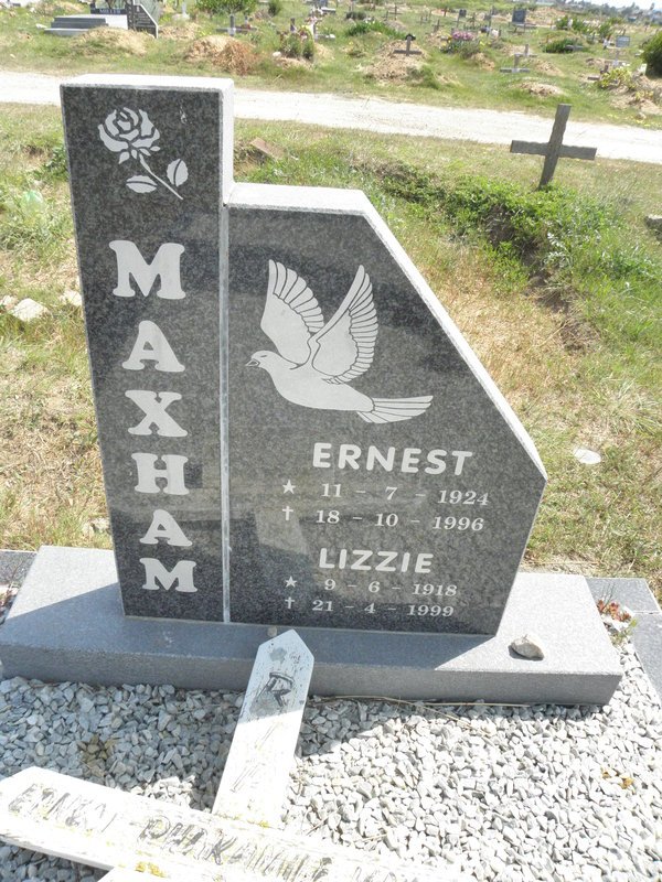 MAXHAM Ernest 1924-1996 &amp; Lizzie 1918-1999