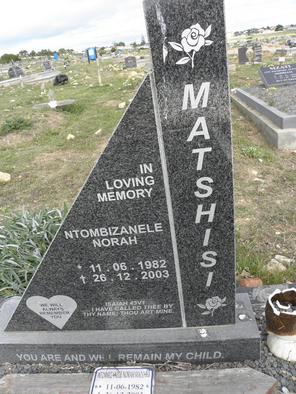 MATSHISI Ntombizanele Norah 1982-2003