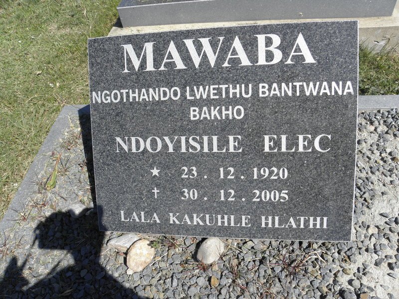 MAWABA Ndoyisile Elec 1920-2005