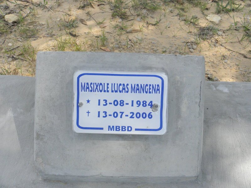 MANGENA Masixole Lucas 1984-2006