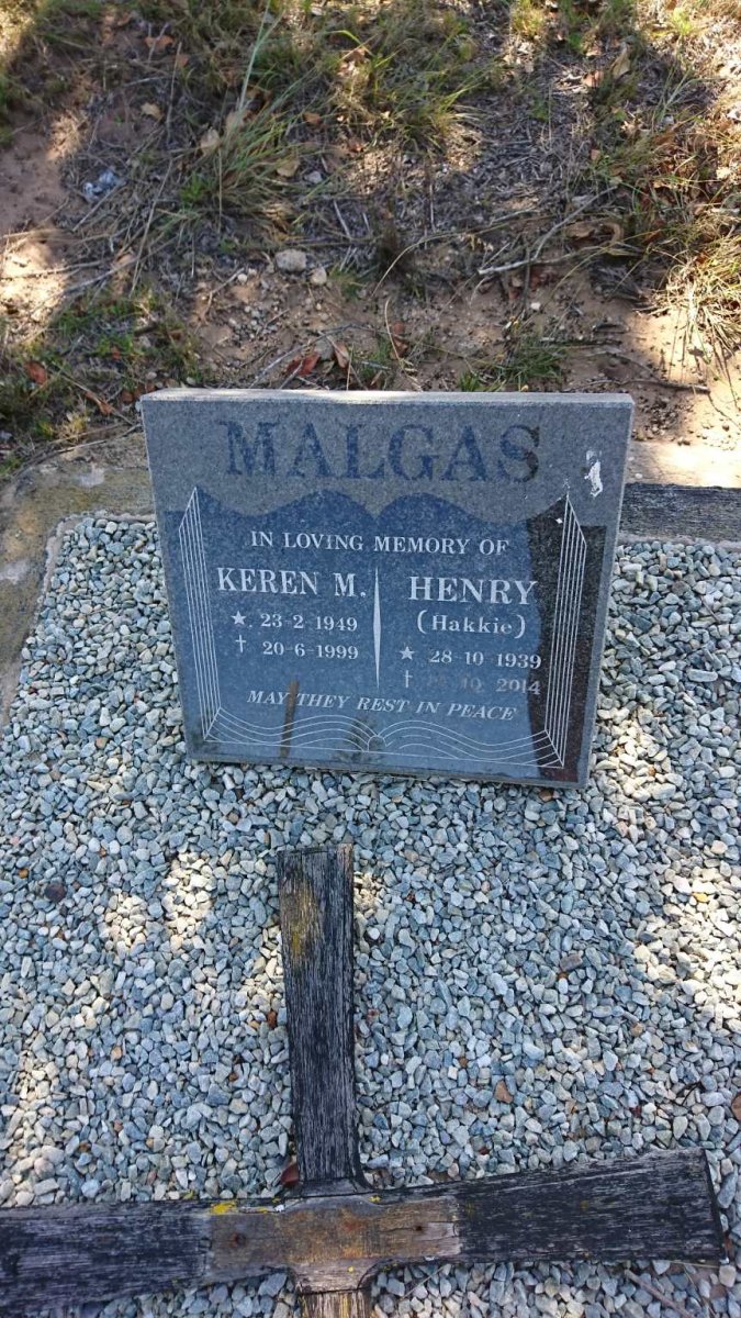MALGAS Henry 1939-2014 &amp; Keren M. 1949-1999