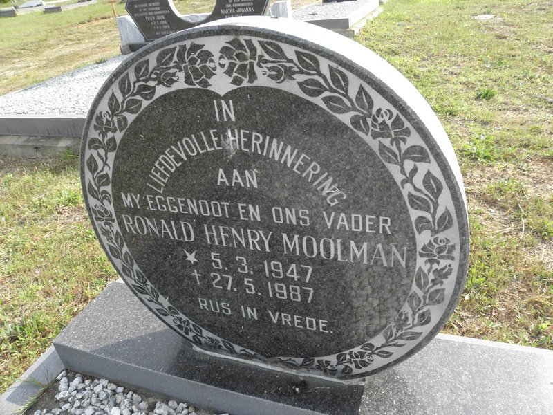 MOOLMAN Ronald Henry 1947-1987