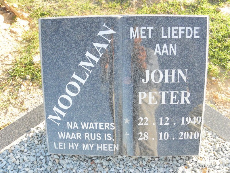 MOOLMAN John Peter 1949-2010
