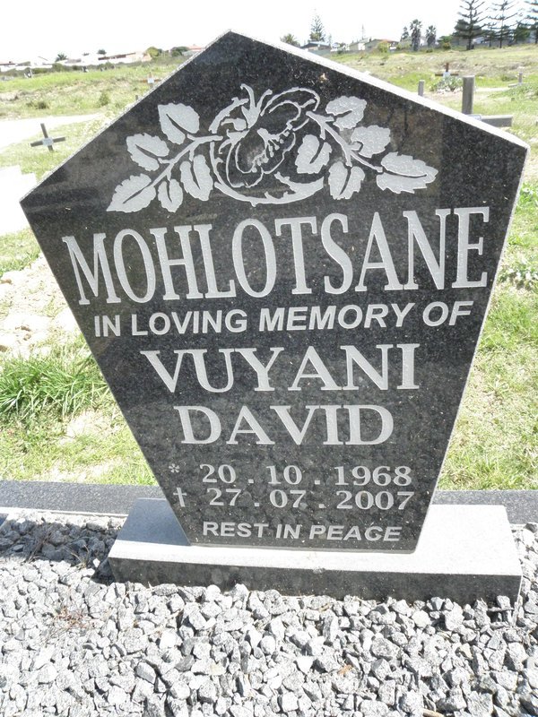 MOHLOTSANE Vuyani David 1968-2007