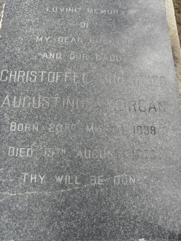 MORGAN Christoffel Johannes Augustinus 1899-1956
