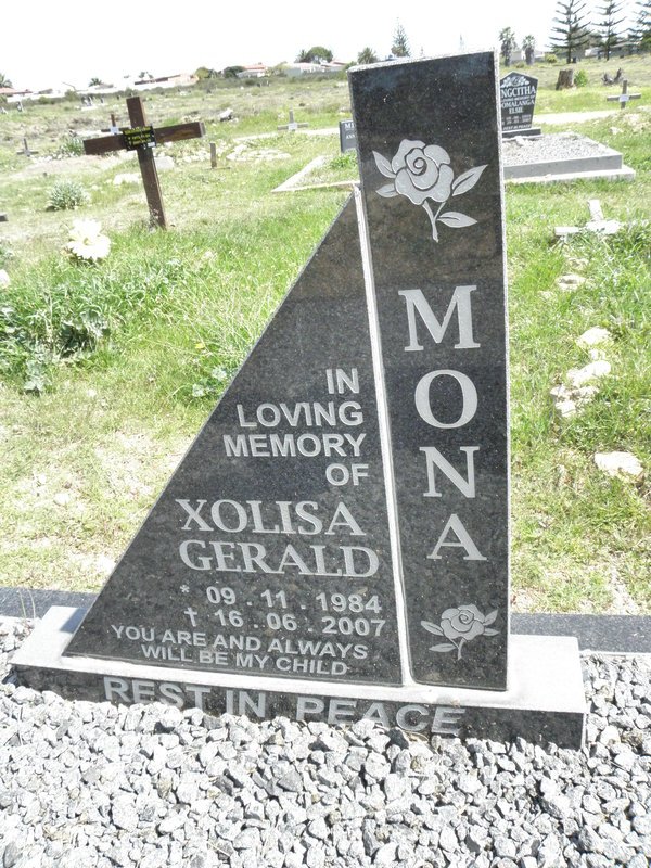 MONA Xolisa Gerald 1984-2007