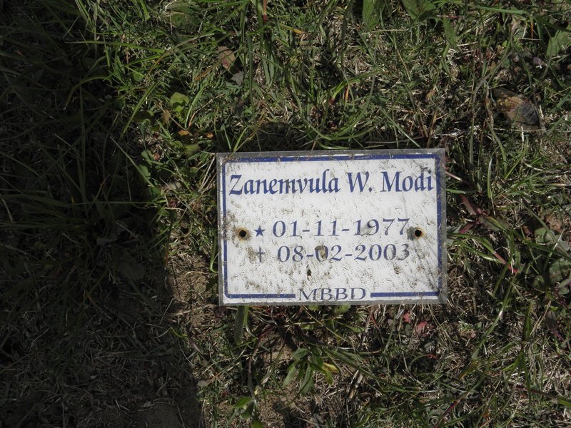MODI Zanemvula W. 1977-2003