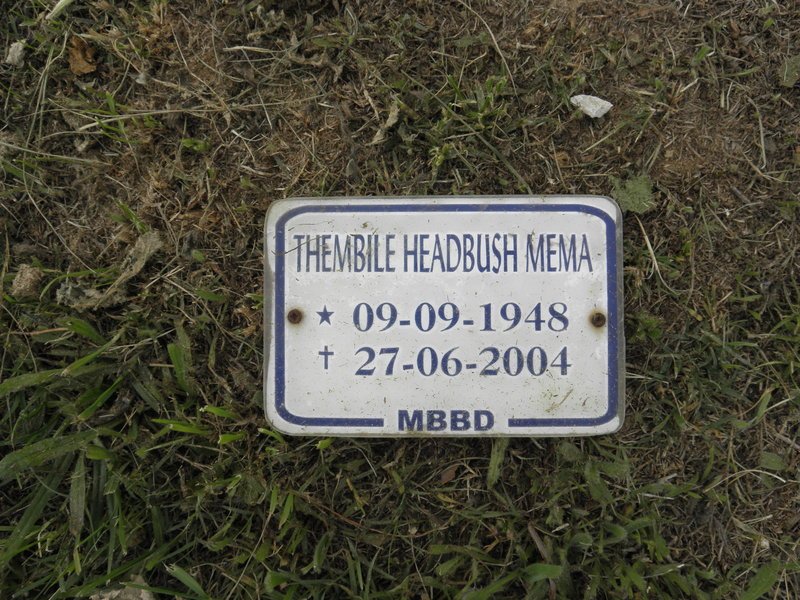 MEMA Thembile Headbush 1948-2004