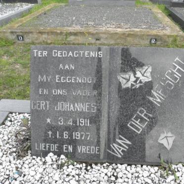 MESCHT Gert Johannes, van der 1911-1977