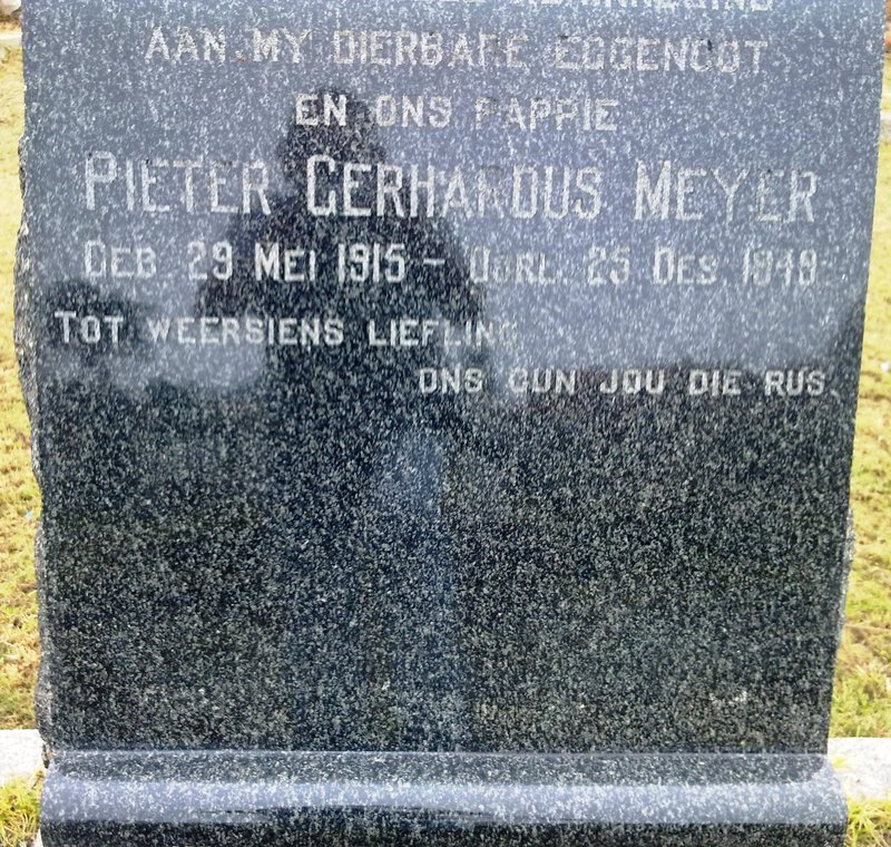 MEYER Pieter Gerhardus 1915-1949