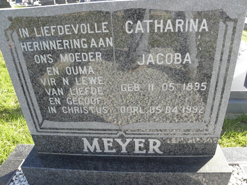 MEYER Catharina Jacoba 1895-1992