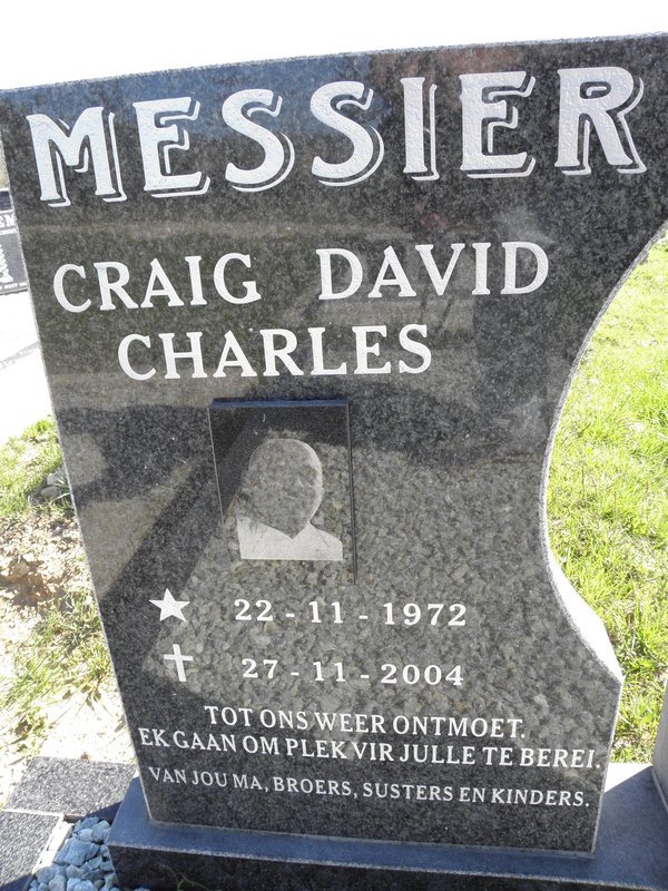 MESSIER Craig David Charles 1972-2004