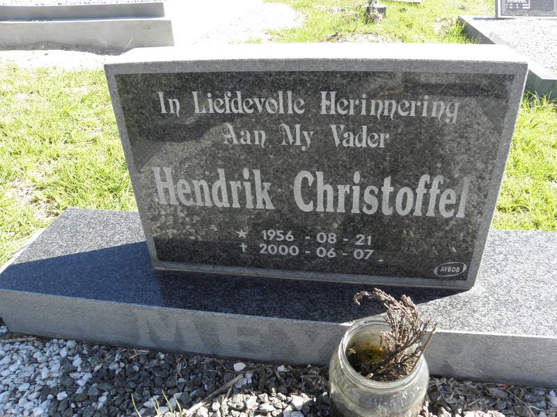MEYER Hendrik Christoffel 1956-2000