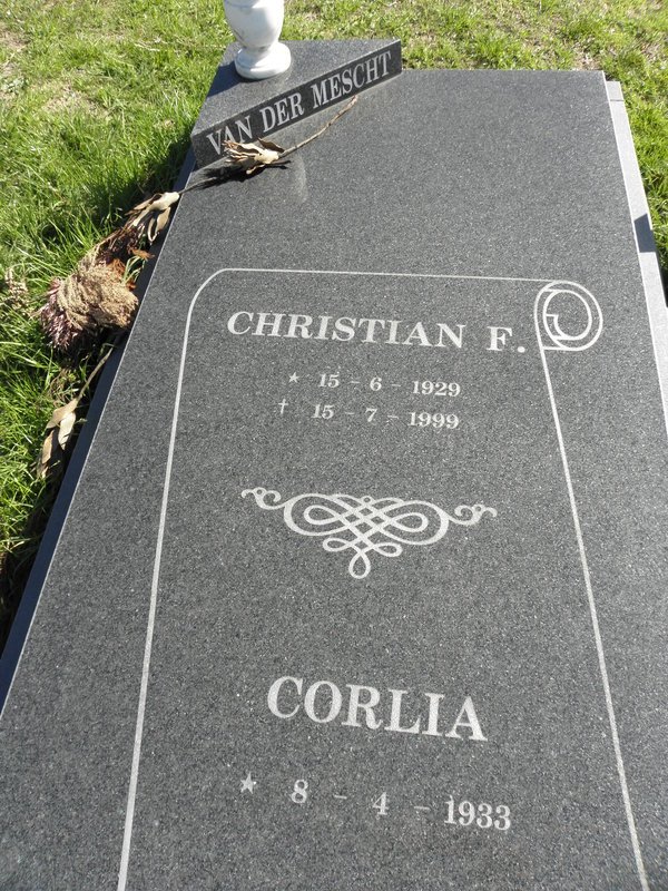 MESCHT Christian F., van der 1929-1999 &amp; Corlia 1933-